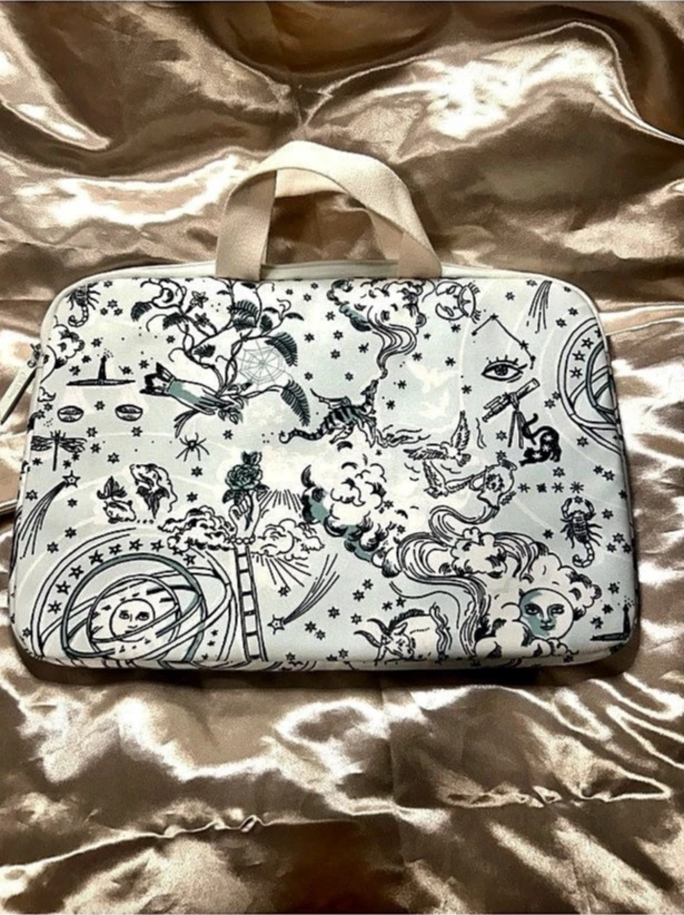 Cath Kidston Power to the Peaceful Celestial 15” Laptop Case Rare